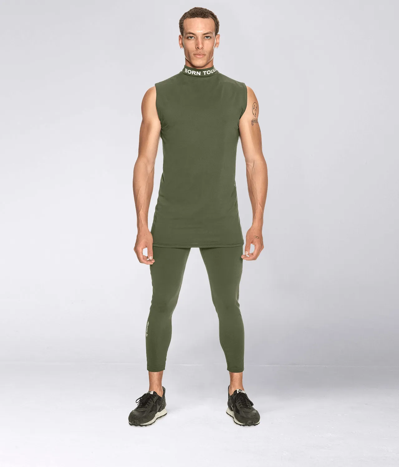 1400 . Momentum Regular-Fit Base Layer Shirt - Military Green