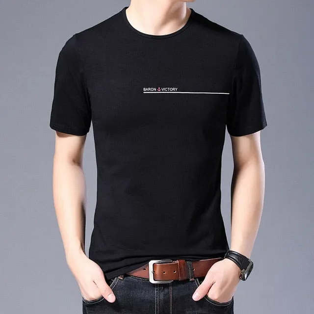 2019 Fashion Brand T Shirts Men Korean Top Grade Trends Streetwear Tops Summer O Neck Print Short Sleeve Tshirts Men Clothing