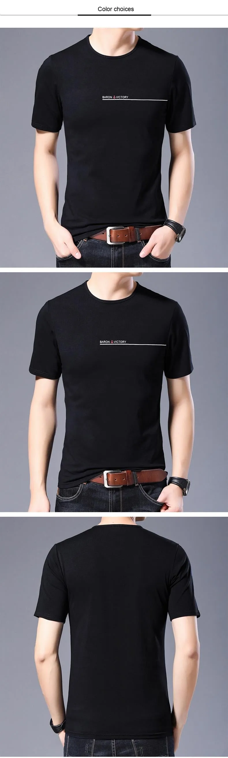 2019 Fashion Brand T Shirts Men Korean Top Grade Trends Streetwear Tops Summer O Neck Print Short Sleeve Tshirts Men Clothing