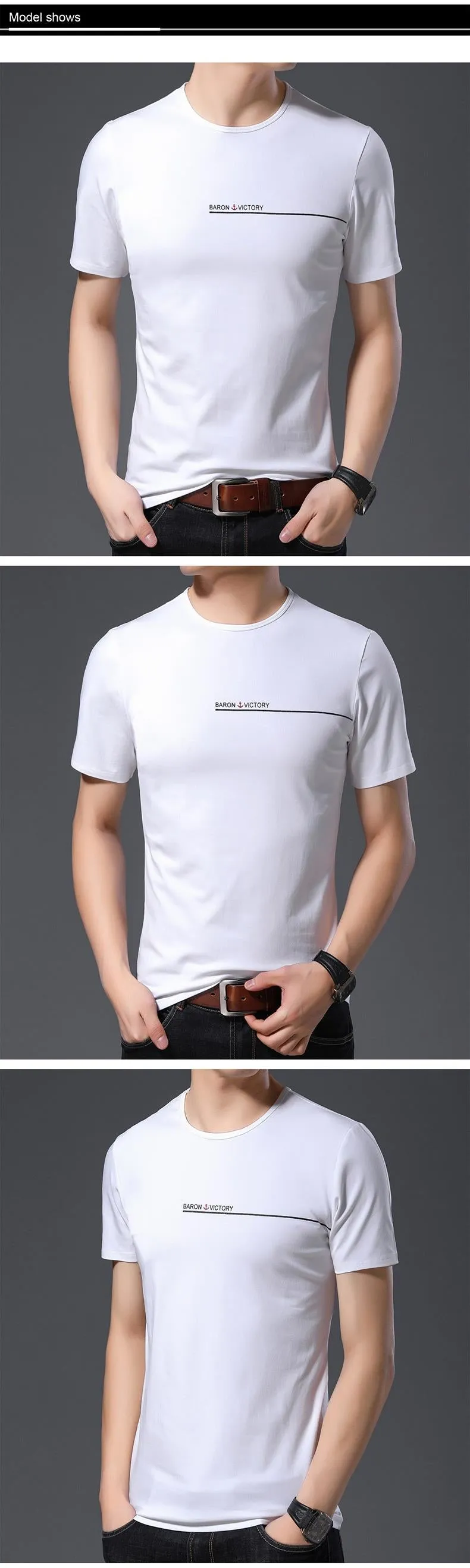 2019 Fashion Brand T Shirts Men Korean Top Grade Trends Streetwear Tops Summer O Neck Print Short Sleeve Tshirts Men Clothing