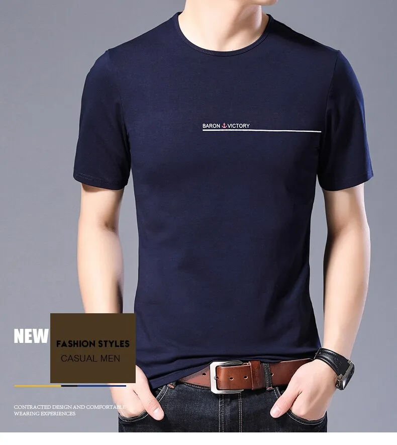 2019 Fashion Brand T Shirts Men Korean Top Grade Trends Streetwear Tops Summer O Neck Print Short Sleeve Tshirts Men Clothing