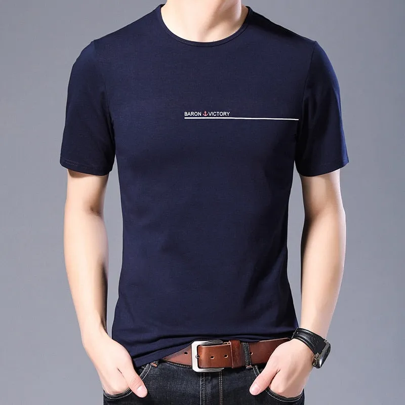 2019 Fashion Brand T Shirts Men Korean Top Grade Trends Streetwear Tops Summer O Neck Print Short Sleeve Tshirts Men Clothing