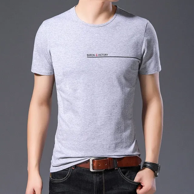2019 Fashion Brand T Shirts Men Korean Top Grade Trends Streetwear Tops Summer O Neck Print Short Sleeve Tshirts Men Clothing