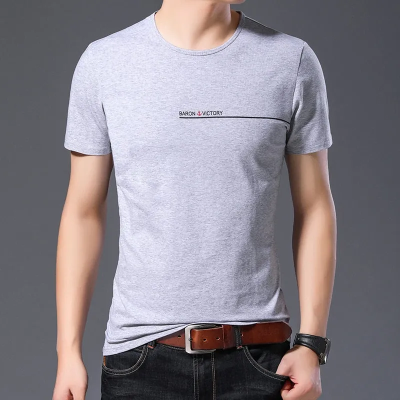 2019 Fashion Brand T Shirts Men Korean Top Grade Trends Streetwear Tops Summer O Neck Print Short Sleeve Tshirts Men Clothing