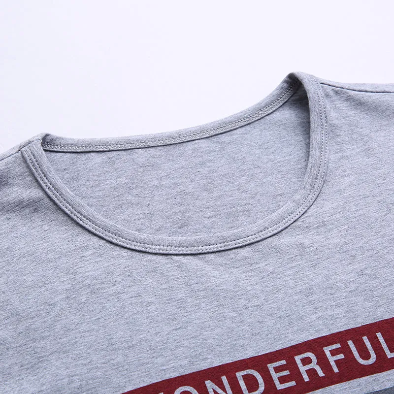 2019 Mercerized Cotton New Fashion Brand T Shirts Print Street Wear Tops Top Grade Korean Long Sleeve  T-Shirt For Men Clothes