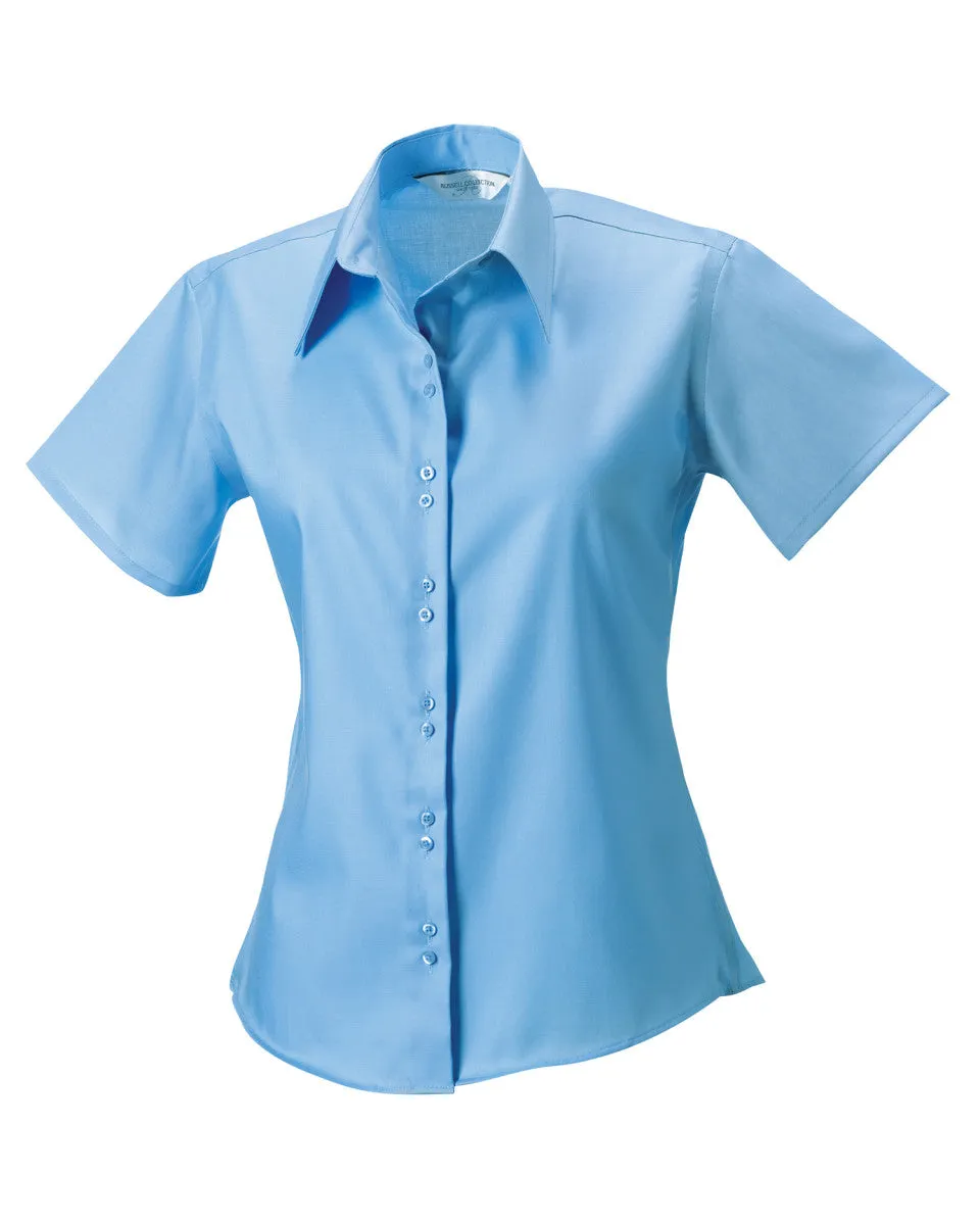 957F Russell Collection Lady SS NonIron Shirt