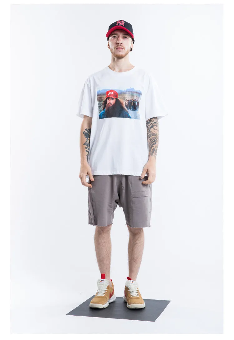 Beard Man Short Sleeve Oversized T-Shirt
