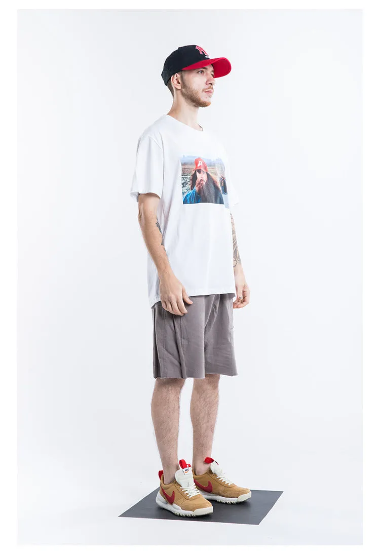 Beard Man Short Sleeve Oversized T-Shirt