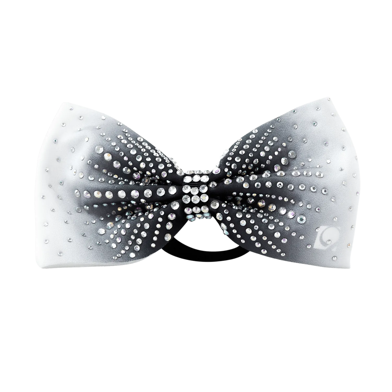 Black Ombre Rhinestone Bow