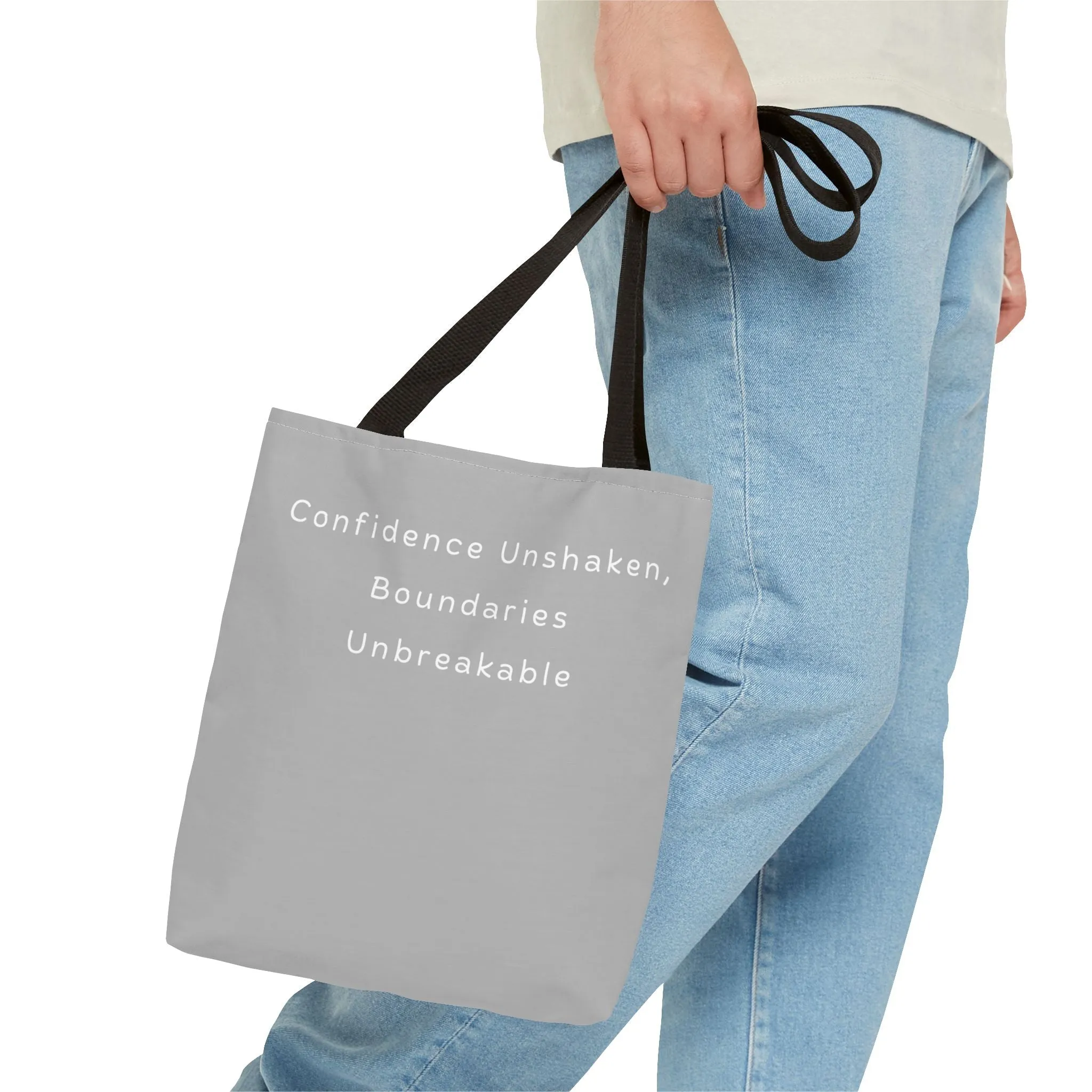Confidence Unshaken, Boundaries Unbreakable - Unapologetic Apparel Tote Bag - Stylish Canvas Bag for Everyday Use
