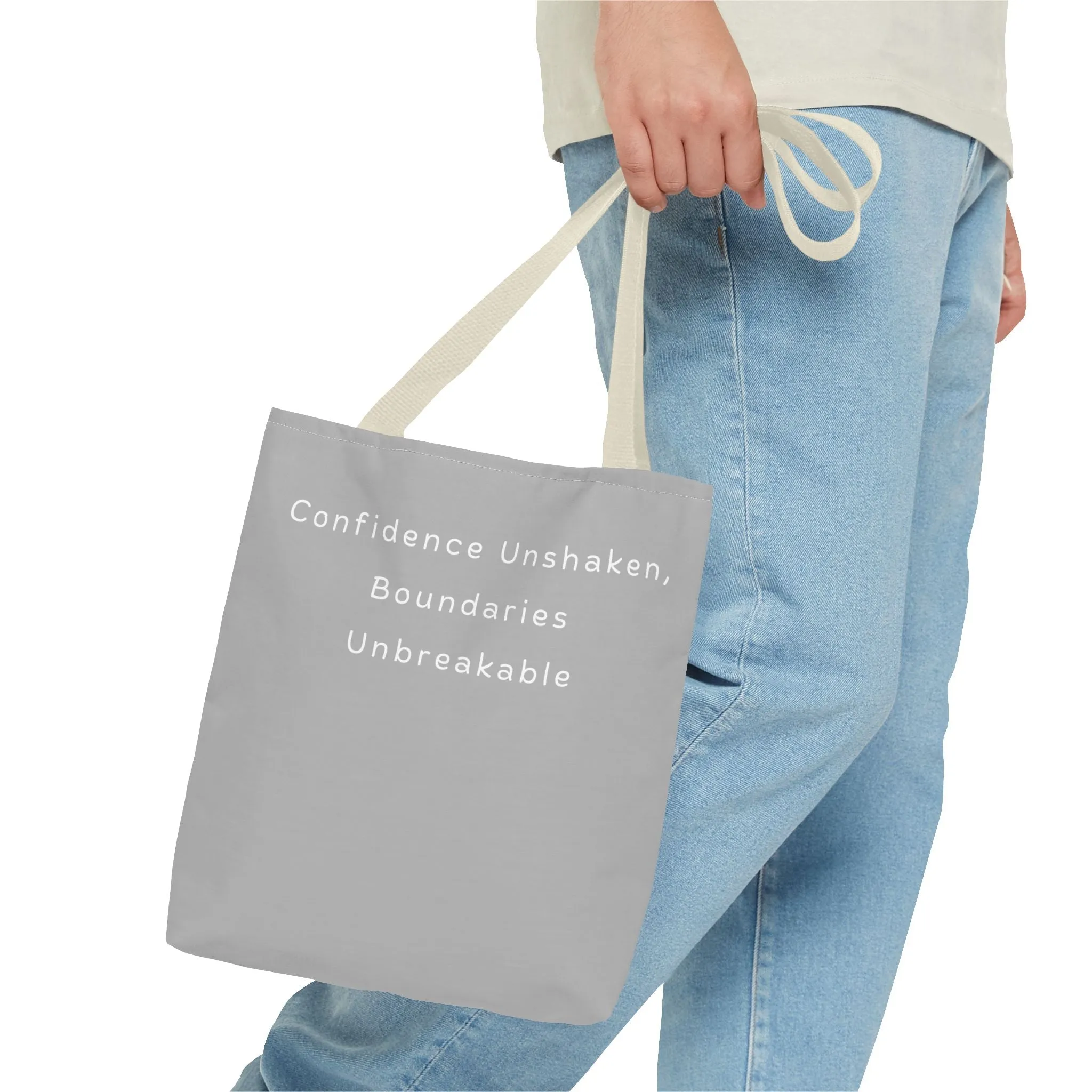 Confidence Unshaken, Boundaries Unbreakable - Unapologetic Apparel Tote Bag - Stylish Canvas Bag for Everyday Use