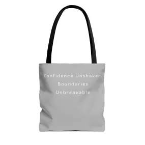 Confidence Unshaken, Boundaries Unbreakable - Unapologetic Apparel Tote Bag - Stylish Canvas Bag for Everyday Use