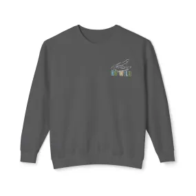 Eddy and Rita Men's Comfort Lightweight Crewneck Sweatshirt - "Go Wild" Alligator Graphic