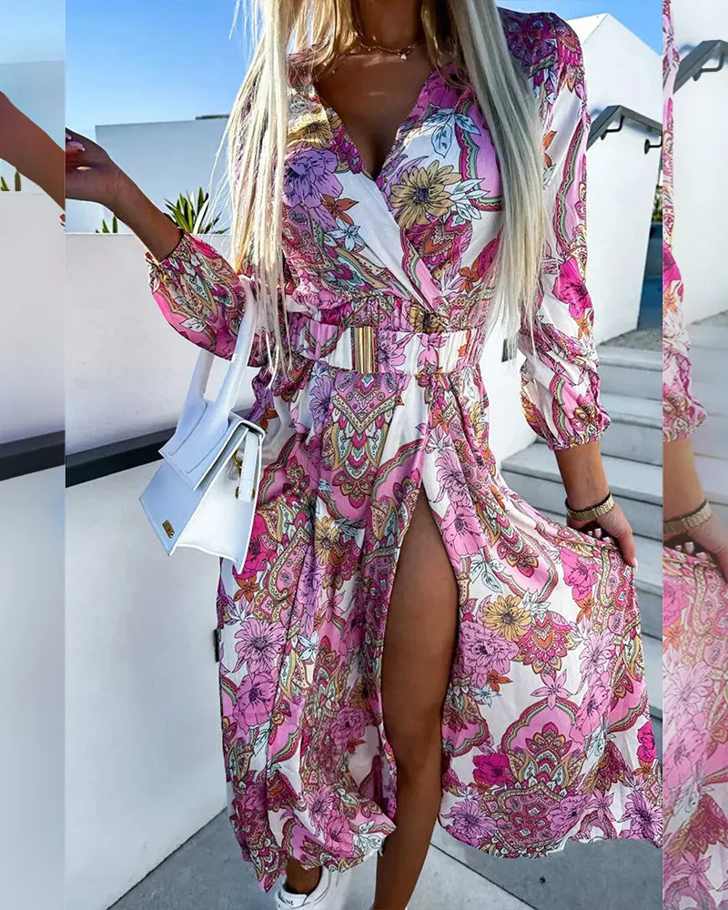 Eliana | Elegant Maxi Button-Down Dress