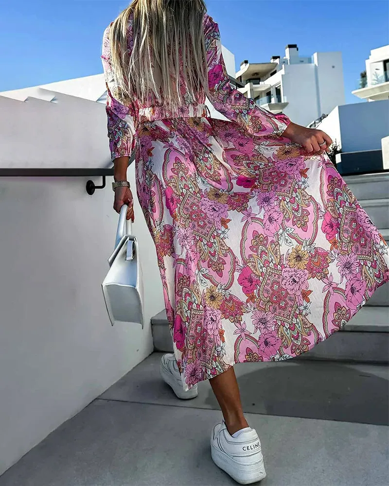 Eliana | Elegant Maxi Button-Down Dress