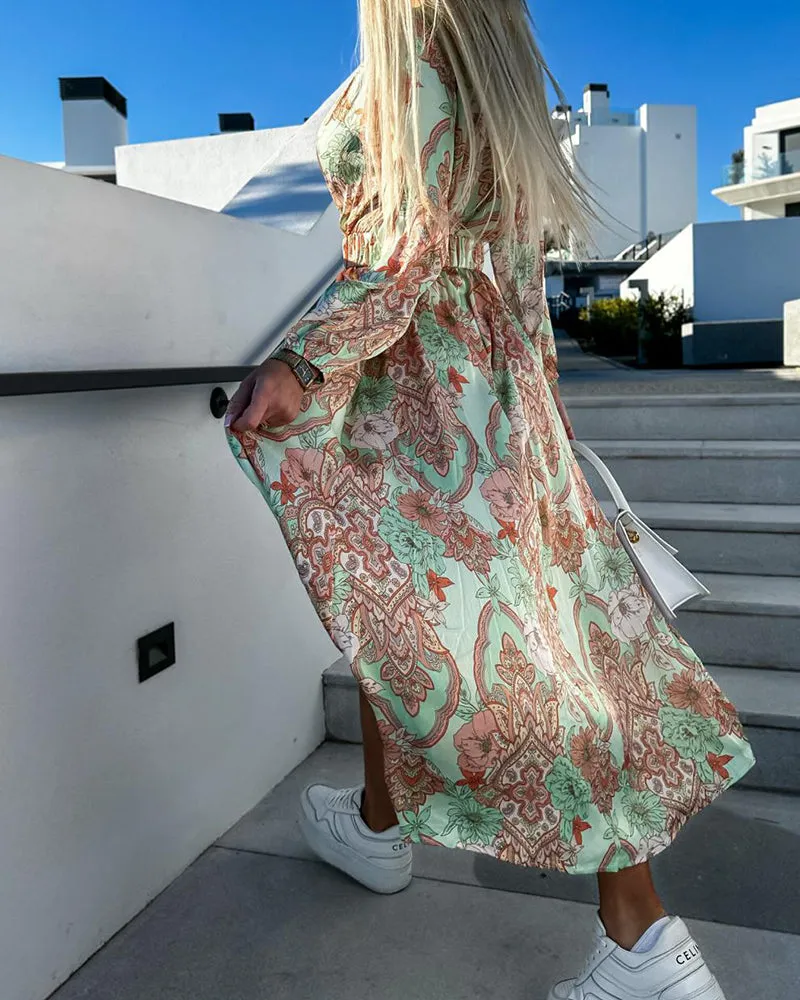 Eliana | Elegant Maxi Button-Down Dress