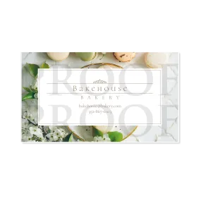 Fancy Bakery Business Cards