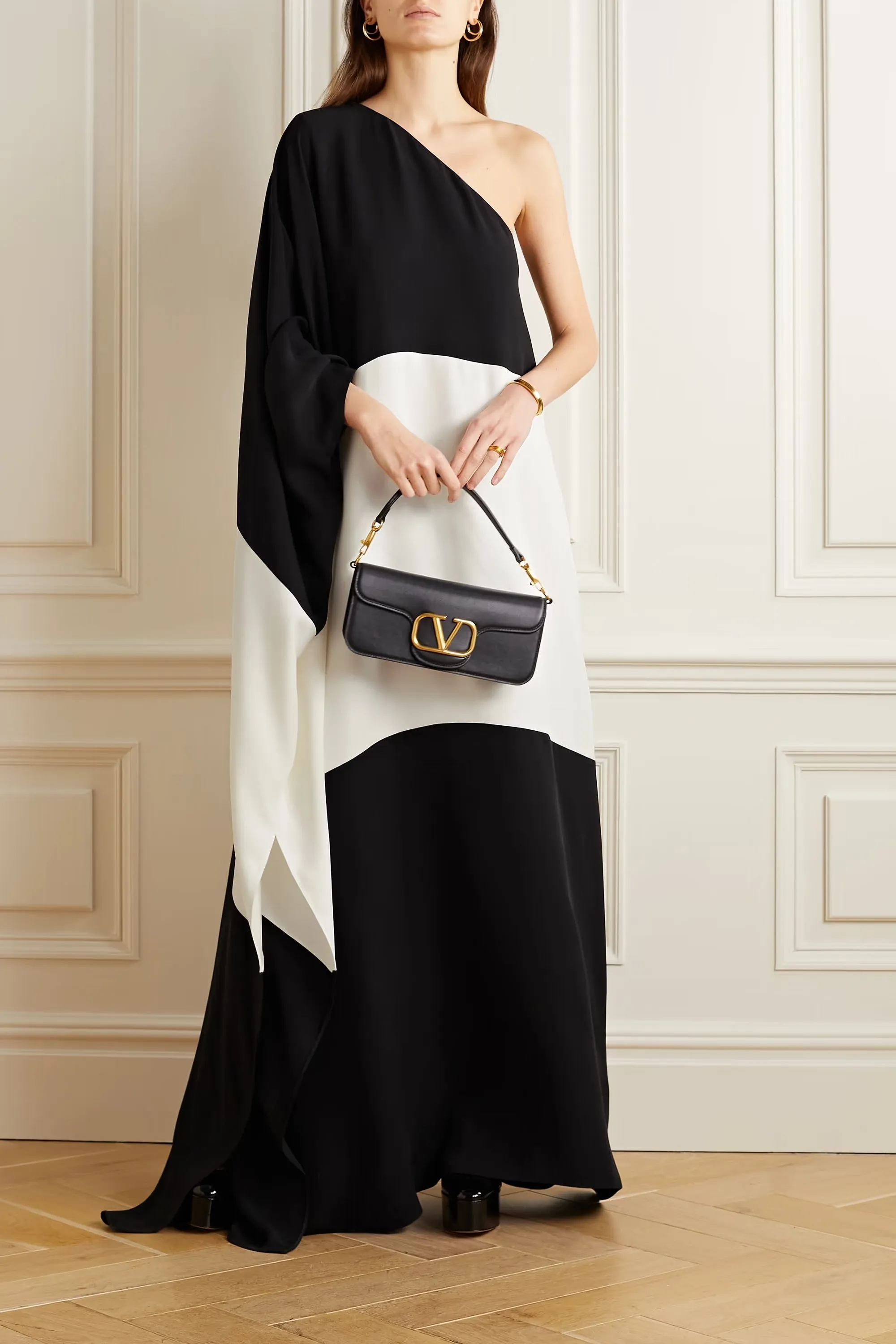 Fluid Crepe Silk Kaftan, Relaxed Fit and Luxurious Draping Women's Kaftan