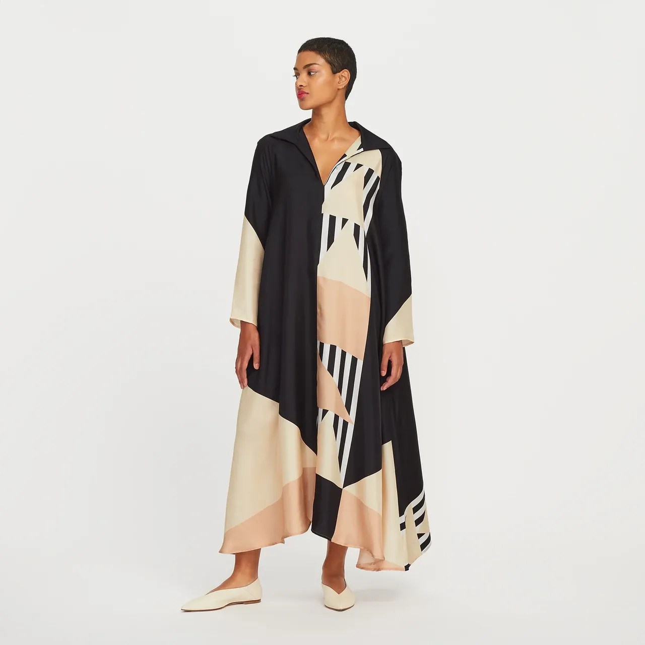 French Crepe Elegant and Relaxed Fit for All Occasions Kaftan For Women's