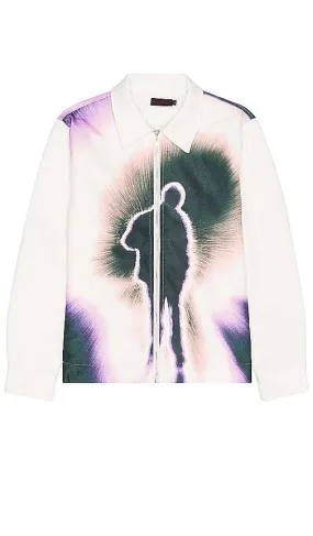 Funeral Apparel Here After Zip Up Jacket in White
