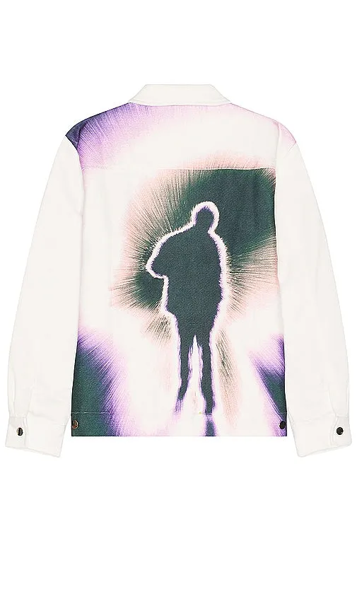 Funeral Apparel Here After Zip Up Jacket in White