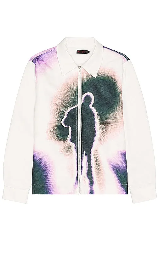Funeral Apparel Here After Zip Up Jacket in White