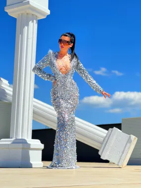 Glistening Evening Dress
