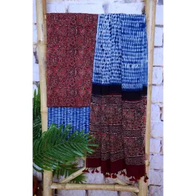 Maroon Special Ajrakh Shibori Cotton Suit