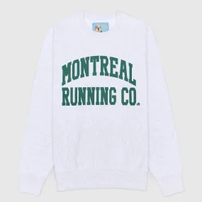 Metropole Crewneck - Ash Grey / British Green