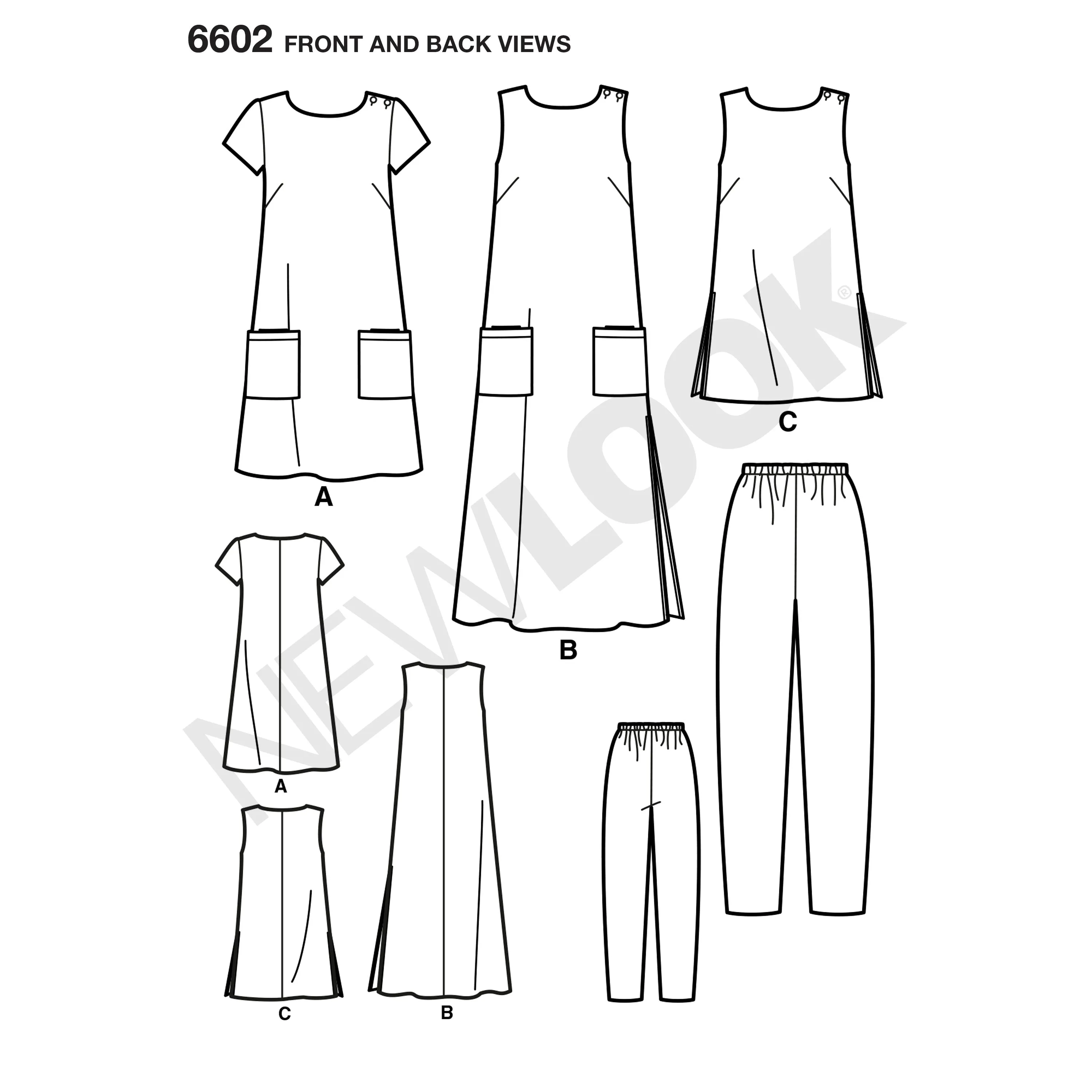 New Look Sewing Pattern 6602 - Misses Dresses