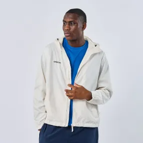 Omnitau Men's Team Sports Recycled Spray Jacket - White