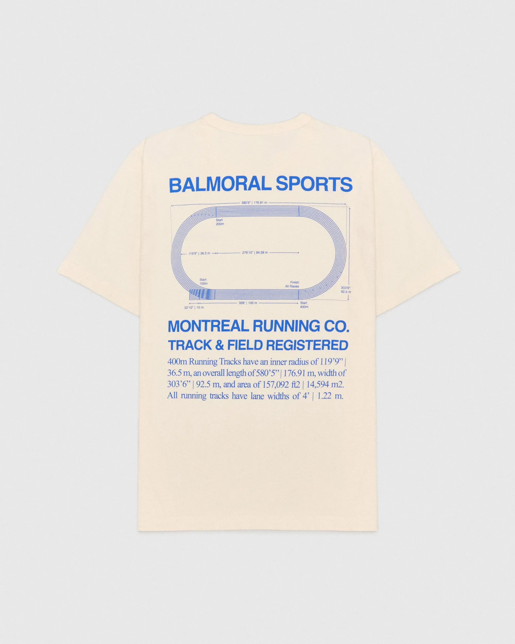 Radius T-Shirt - Natural / Light Blue