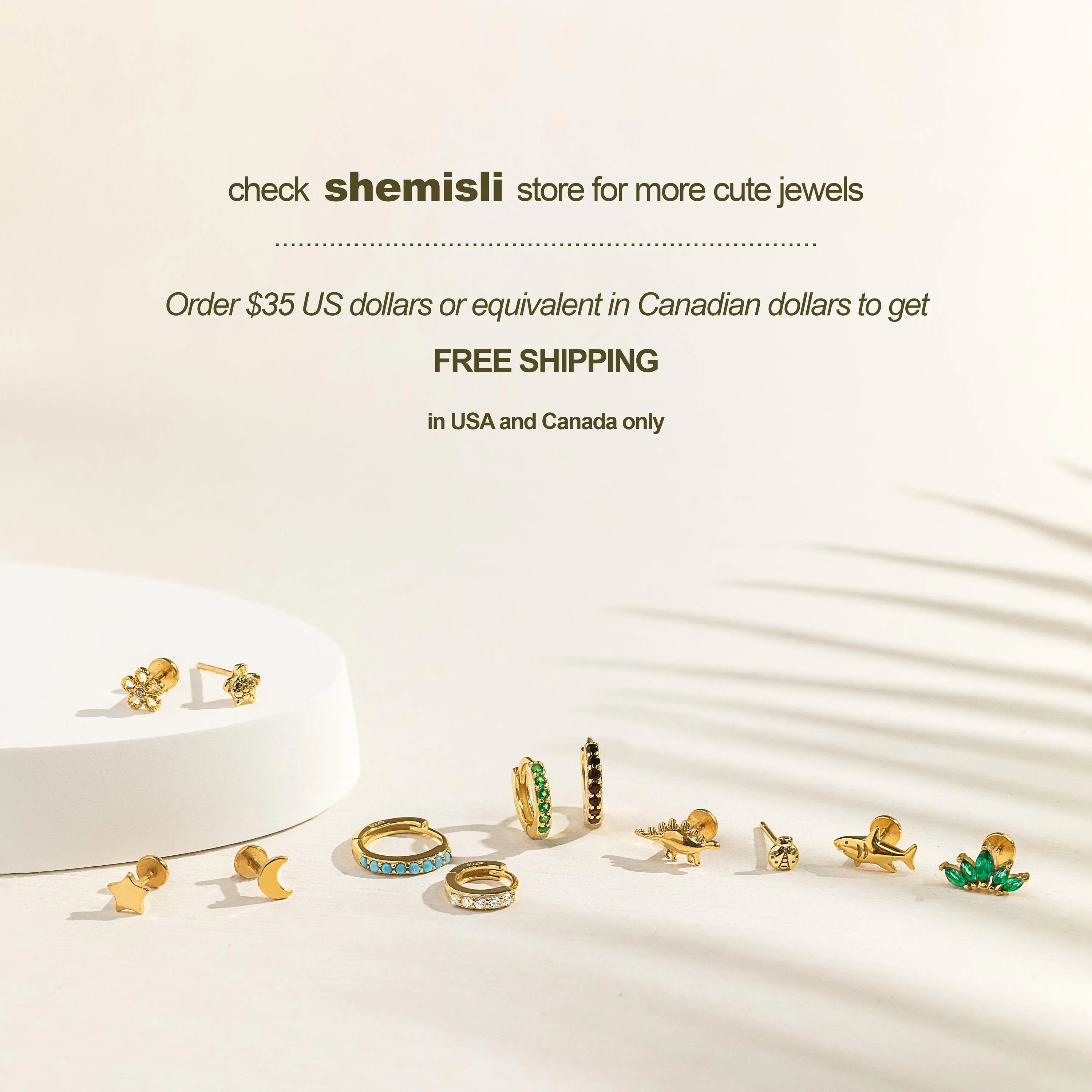 Tiny Leaf CZ Earrings with Screw Ball End (Type B), Unisex, Gold, Silver SHEMISLI - SS336 LR