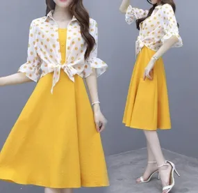 Women's Dress Strap Casual Two-Piece Set   598736